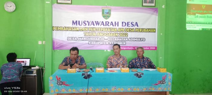 MUSDES PERUBAHAN TAHUN ANGGARAN 2022